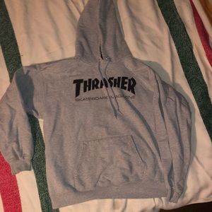 Grey thrasher hoodie